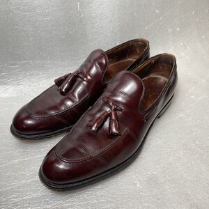 MINT Allen Edmonds Saratoga Mens 11.5 A Oxblood Tassel Slip On Loafer Red USA